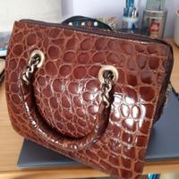 Borsa coccodrillo stampato