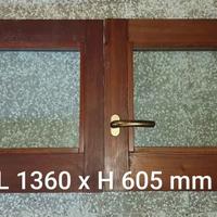 Finestra in legno e vetri termici.