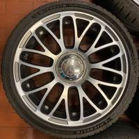 4 GOMME + CERCHI FIAT ABARTH 500 ORIGINALI