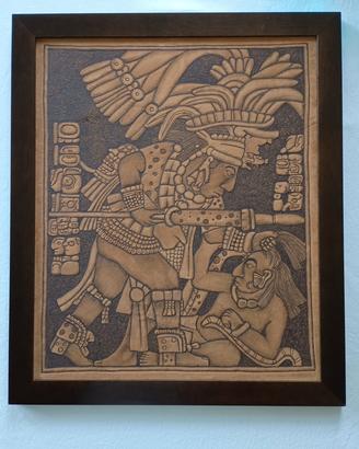 Quadro con pelle lavorata a mano in Messico