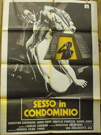 Sesso in Condominio Poster 100x140 cm. Italia 1976