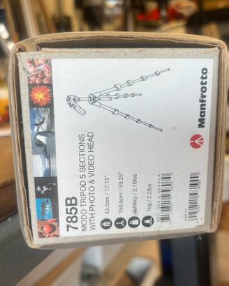 Treppiedi manfrotto 785b super leggero