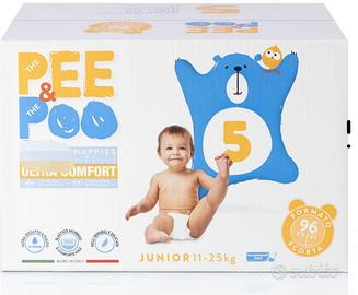 2 pacchi da 24 pannolini Pee & Poo + 2 aperti