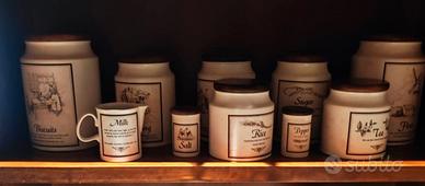 Set barattoli da cucina Dunoon Ceramics. Vintage.