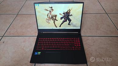 NOTEBOOK DA GAMING MSI KATANA GF66 COME NUOVO