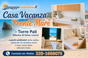 Dal 30 AGOSTO CASA VACANZE SULLA SPIAGGIA