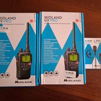 COPPIA  RICETRASMITTENTI MIDLAND  G9 PRO 