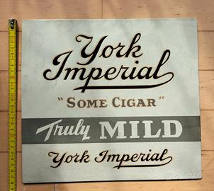 targa cartello pubblicità tabacco vintage