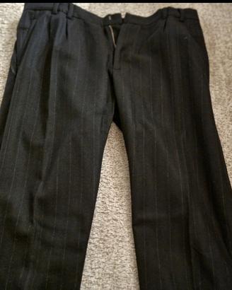 Pantalone Versace gessato nero tg. 50