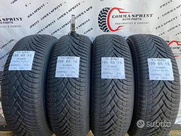 4 pneumatici 195/65 r15 kleber invernali 85%