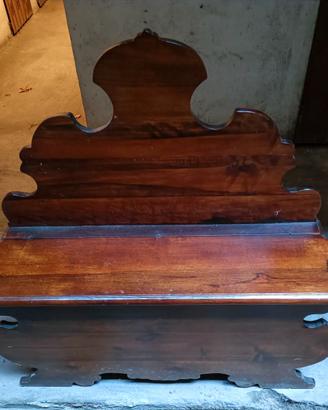 Panca Cassapanca in legno massello stile rustico 