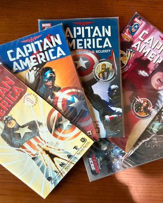 Capitan America – Lotto 5 fumetti n. 1, 2, 4, 5, 6
