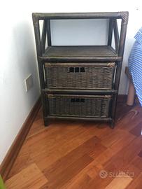 Set di due comodini in bamboo