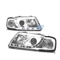 FARI AUDI A3 8L 96-00 LUCE DIURNA FONDO CROMATO