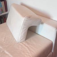 Poltrona cassettone in pelle