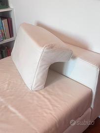 Poltrona cassettone in pelle