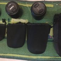 Set di 4 custodie morbide in neoprene per obbietti