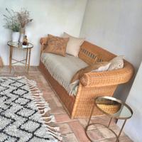 Divani di vimini di epoca anni 70