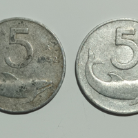 Moneta 5 lire 1952