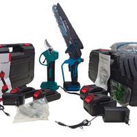 Forbici potatura a batteria+ Motosega a batteria 