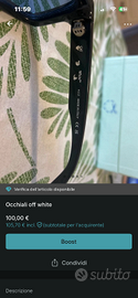Occhiali off white