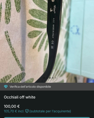 Occhiali off white