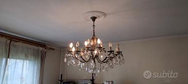 lampadario veneziano con gocce