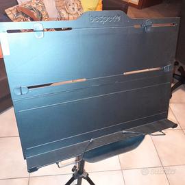 Leggio profession. supporti chitarra, poggiapiede