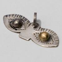 Ciondolo Artigianale Vintage Oro 18k e Argento