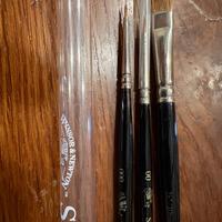 Lotto 3 pennelli Winsor e Newton serie 7 e 608