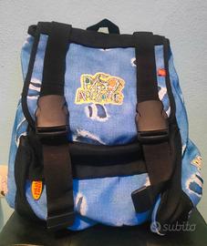 Zaino streetwear “Paso Adelante” blu con fibbie
