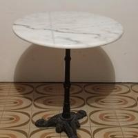 tavolino in marmo e ferro