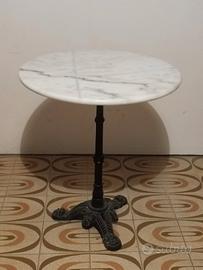 tavolino in marmo e ferro