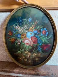 Cornice ovale con dipinto