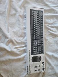 tastiera e mouse wireles senza fili 