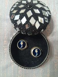 Gemelli vintage in argento 800 mai indossatii