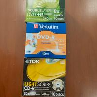 DVD+R doublelayer, CD-R lightscribe, Dvd-r print