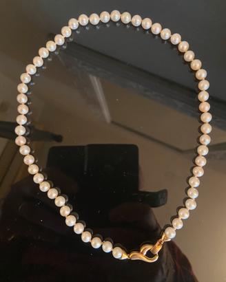 Collana perle e oro