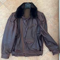 Giubbotto da aviatore in pelle “stile bomber”