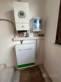 Fotovoltaico 6kw kit 10kw off grid accumulo litio