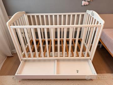 Lettino con spondine bimbi bianco