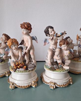 Set 4 Stagioni Capodimonte - Putti in Porcellana