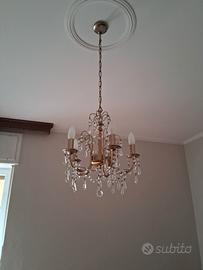 LAMPADARIO VINTAGE A GOCCE 5 LUCI