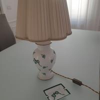 Lampada in ceramica con ceneriera