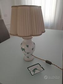 Lampada in ceramica con ceneriera