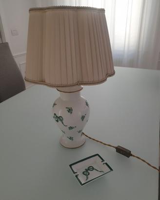 Lampada in ceramica con ceneriera