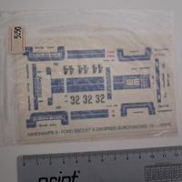 decal ad acqua modellino 1/43 ford escort II zaksp