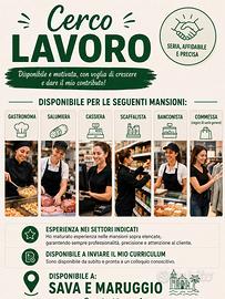 BANCONISTA,ADDETTA ALLE VENDITE 