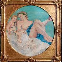 Dipinto francese Venere e Amore