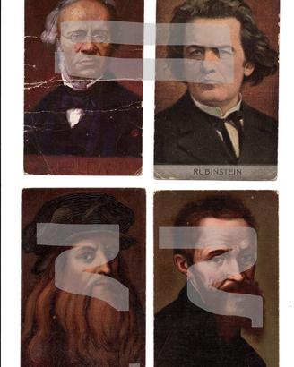 cartoline personaggi famosi, primi '900